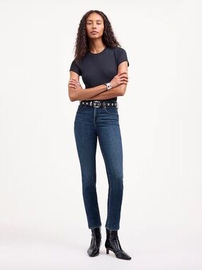 Madewell Stovepipe Jeans in Deming Wash, Sz. 24